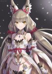  1girl 6oryo_illust alluring cat_ears clothed gloves nia_(blade) nia_(blade)_(xenoblade) nia_(xenoblade) nintendo ryochan96154 silver_hair small_breasts xenoblade_(series) xenoblade_chronicles_2 yellow_eyes 