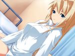 4:3_aspect_ratio artist_request bed blonde_hair blue_eyes long_hair routes