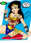  big_breasts breasts dc hair lipstick marker marker_(artist) muscle nipples torn_clothes wonder_woman 