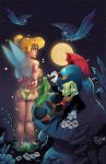 ace_of_hearts ace_of_spades ass big_breasts cheating covering_breasts crossover disney facing_away fairy_wings jiminy_cricket pat_carlucci peter_pan peter_pan_(disney) pinocchio poker strip_poker tinker_bell