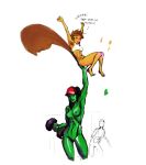 2017 2girls armpit armpit_hair avengers breasts doreen_green ez6 female great_lakes_avengers green_skin hulk_(series) jennifer_walters marvel marvel_comics multiple_girls nipples nude she-hulk squirrel_girl_(marvel) superheroine uncensored