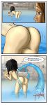 2_girls 2girls arched_back ass avatar:_the_last_airbender bent_over big_ass comic female_only katara nude pussy tooner toph_bei_fong water waterbending