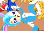 miles_&quot;tails&quot;_prower mobius_unleashed multiple_tails sonic sonic_team sonic_the_hedgehog tail threesome