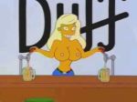  animated beer bouncing_breasts breasts erect_nipples gif huge_breasts nipples the_simpsons titania_(the_simpsons) topless uncensored yellow_skin 