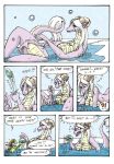  breasts chibibass chibibass_(artist) comic dragon female scalie soap tail 