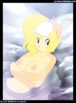  bathing breasts clubstripes cream_(miu) cute erect_nipples female furry hot_spring looking_at_viewer miu_(artist) nipples nude peaches_and_cream rodent solo squirrel water wet 