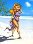 beach breasts cartoon_network curly_hair drago-flame green_eyes hourglass_figure izzy_(tdi) nude orange_hair snake thick_ass thick_legs thick_thighs total_drama_island