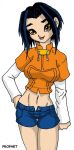 1girl adult aged_up black_hair breasts brown_hair female_only grown_up jackie_chan_adventures jade_chan lipstick older_version prophet solo_female