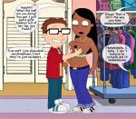 american_dad artist_request breasts crossover erection_under_clothes groping_breasts holding_breasts nipples no_bra roberta_tubbs steve_smith the_cleveland_show topless undressing_another