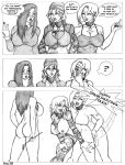  2007 3girls character_request darklucid jpowell multiple_girls spank spanked spanking tattoo thanksgiving what 