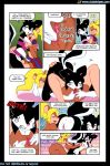 69 69_position big_breasts blue_eyes blush breasts cheerleader cleavage clubstripes comic daria_mcgrain female fingering furry goth humor jenny_(clubstripes) licking masturbation oral pussy rachel_(clubstripes) raised_tail rodent skunk squirrel tail tongue underwear undressing welcome_freshmen yuri