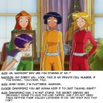  alex_(totally_spies) clover_(totally_spies) madison sam_(totally_spies) screenshot text totally_spies 