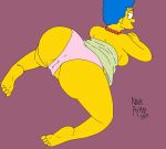  bent_over blue_hair gif gif marge_simpson milf nickartist the_simpsons 