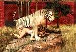  3d animal beastiality feline female feral human interspecies tiger white_tiger zoo 