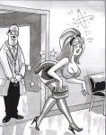  breasts doctor funny high_heels joke miniskirt random_comic skirt tagme thighhighs 