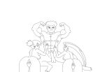 1boy 2_girls abs biceps big_muscles big_penis bodybuilder completely_nude completely_nude_female completely_nude_male ffm_threesome flexing horny_women hunk jessie_(pokemon) lt_surge misty_(pokemon) muscle muscle_worship muscular_male pokemon straight