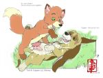  copper_the_hounddog disney the_fox_and_the_hound tod_the_fox yaoi 
