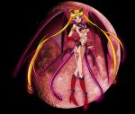  1girl alternate_costume alternate_outfit bishoujo_senshi_sailor_moon boots breasts claws collar corruption demon demon_girl demon_wings full_moon jewelry knee_boots moon nail_polish nipples nude pointy_ears pussy red_eyes red_moon sailor_moon smile solo succubus tail tattoo tentacle tentacles transformation tsukino_usagi uncensored usagi_tsukino wings 