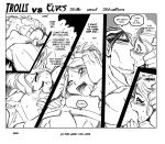  comic fred_perry_(artist) monochrome tagme trolls_vs_elves world_of_warcraft 