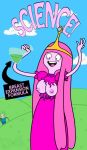  adventure_time big_breasts breast_expansion breasts chunk_(artist) crown erect_nipples female finn_the_human huge_breasts jewelry long_hair nipples no_bra pink_hair pink_skin princess_bubblegum science tiara topless torn_clothes torn_clothing 
