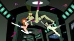 3girls alien black_hair breasts disney funny gagala green_eyes green_skin kim_possible kimberly_ann_possible lick long_hair muscle nipples nude orange_hair ponytail shego smile surprise torn_clothes torn_clothing warmonga
