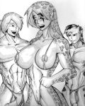 bikini brittany_diggers cameltoe cheetah_diggers dback25 furry gar_silvear gold_digger huge_breasts imminent_rape monochrome muscular nipples open_mouth penis pointed_ears spotted_fur spotty_fur stryyp&#039;gia werecheetah