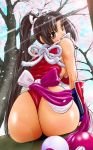  ass backboob king_of_fighters looking_back mai_shiranui rear_view view_from_behind 