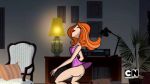  animated ass bottomless dancing gif kimmy_meisner orange_hair sym-bionic_titan uncensored 