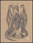 2010 breasts crouching dragon female furry horns kadath lien_xia_(shadowzero20) nude original pussy scalie solo wings