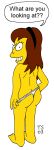 allison_taylor ass the_simpsons tommy_simms topless white_background yellow_skin