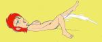 angryjay_(artist) female_ejaculation female_masturbation female_only gold jessica_(angryjay) masturbation orgasm red_hair squirt squirting