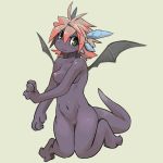  breasts cute dragon female furry horns nipples nude pasikon pussy scalie solo wings 