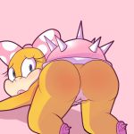 ass from_behind hairless_pussy koopalings nintendo pussy super_mario_bros. thegalen top-down_bottom-up uncensored wendy_o._koopa