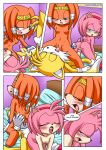  amy_rose anus bbmbbf blush comic group_sex miles_&quot;tails&quot;_prower mobius_unleashed multiple_tails nipples palcomix penis pussy pussylicking sega sex sonic_(series) sonic_project_xxx_3 sonic_the_hedgehog_(series) tail text tikal_the_echidna vaginal 
