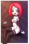  blush breasts erect_nipples innocenttazlet nipples nude red_hair ruby_gloom ruby_gloom_(character) solo stockings uncensored 
