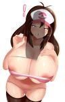  ! 1boy 1girl 1girl alternate_breast_size areola big_breasts big_breasts blue_eyes bra breasts brown_hair cleavage clothing eye_contact hair half-closed_eyes heart high_res high_resolution hilda_(pokemon) huge_breasts long_hair looking_at_viewer male male/female nintendo nipple_slip nipples panties penis_awe penis_shadow pokemon pokemon_bw pov sana!rpg shadow solo_female thick_thighs thigh_gap video_game_character video_game_franchise video_games wide_hips 