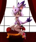  animal_ears blaze_the_cat breasts cleavage furry nude sega smile solo sonic sonic_the_hedgehog tail window 