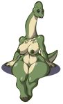  1girl anthro areola breasts chubby digital_media_(artwork) dinosaur erect_nipples female female_only furry looking_at_viewer nipples scalie solo thicc thick thighs wide_hips 