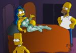  bart_simpson homer_simpson marge_simpson stockings the_simpsons yellow_skin zst_xkn 