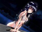  1_(number) 1girl 2_(number) 3_(number) 5_(number) breasts hentai light_skin long_hair navel red_eyes solo tagme wet 