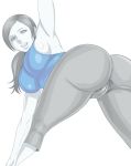  1girl ass looking_back nintendo wii_fit wii_fit_trainer yoga_pants 