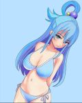  aqua_(konosuba) bikini blue_bikini blue_eyes blue_hair goddess kono_subarashii_sekai_ni_shukufuku_wo! tagme 