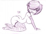  ass bent_over breasts ed,_edd,_&#039;n&#039;_eddy gloves innocenttazlet looking_back marie_kanker nude short_hair stockings 