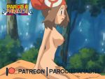  1boy 1girl animated breasts brown_hair cowgirl_position cum cum_on_breasts cum_on_face desto female forest haruka_(pokemon) male male/female may may_(pokemon) nipples outdoor outdoor_sex outside paizuri parodieparadise pokemon sound tree webm 