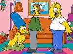  fellatio homer_simpson marge_simpson ned_flanders oral the_simpsons yellow_skin 