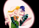 1boy 2girls artist_request bisexual bisexual_female breast_grab breasts briefers_rock clothed_male clothed_male_nude_female erect_nipples grabbing incest large_breasts long_hair multiple_girls nipples nude nude_female panty_&amp;_stocking_with_garterbelt panty_anarchy pussy sisters stocking_anarchy thighhighs uncensored yuri