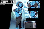  1girl alenya_hirani alien ass blue_skin breasts clothed comic cover_page dave_cheung dave_cheung_(artist) female female_alien female_only jedi lightsaber solo_female star_wars twi&#039;lek 