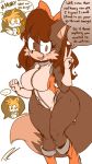  1girl 9:16 anthro big_breasts blush bodily_fluids breasts canid canine clothed clothing dialogue duo english_text fox fur furry hair high_res incest looking_at_viewer male male/female mammal miles_&quot;tails&quot;_prower milf mother_&amp;_son mother_and_child parent parent_and_child pleasure_castle rosemary_prower simple_background smile son sonic sonic_the_hedgehog_(series) sweat text v 