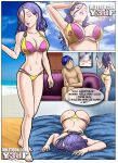    beach beach_adventure_(milftoon) bikini comic drugged drugged_sex huge_breasts incest kyle_(milftoon) lucy_(milftoon) milf milftoon mother_and_son rape son y3df 