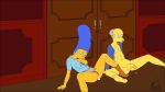 after_sex blue_hair blue_pubic_hair cheating_wife marge_simpson montgomery_burns the_simpsons tuvok_(artist) yellow_skin